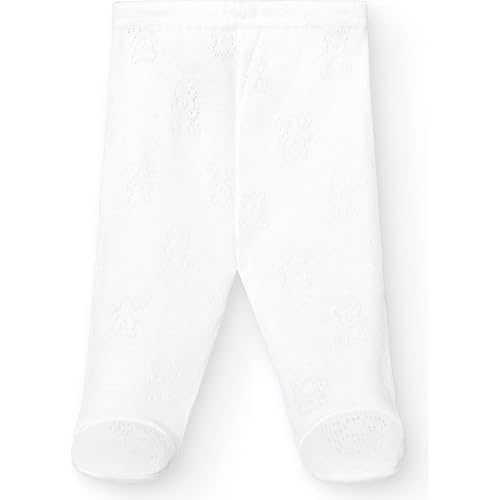 BABIDU Unisex Baby Baby-Leggings-2114 Toddler Footie, Weiß, 62