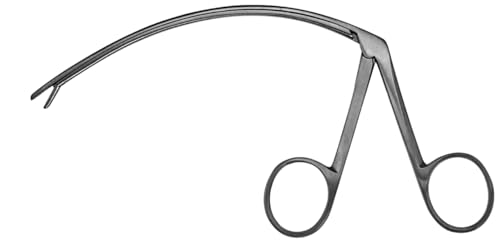 Carroll Tendon Pulling Forceps 5.5” Curved Shaft 2 x 8 mm Serrated Tips