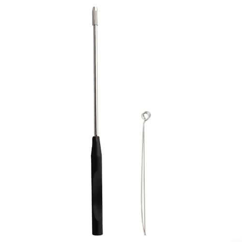 PETiB - PETiB Laboratory Inoculation Loop with 50 Nichrome Wire Rings for Lab Culture Mycology Mycelium Agar Plate, Stainless Steel Handle, Multiple Ring Sizes(2mm)