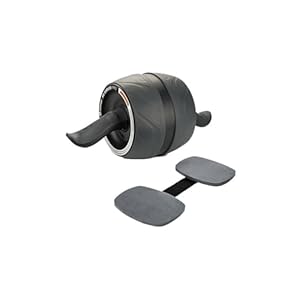 Harbinger AB Carver Pro With Knee Pads, Ab Roller Exercise Wheel, Fitness Equipment For Home Gym, Black