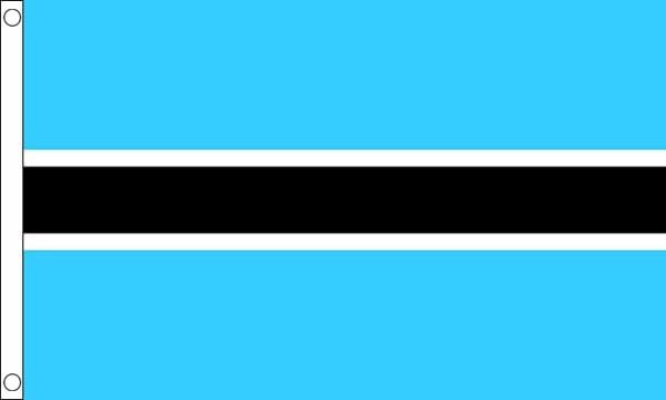 Flagtex Botswana Flag Large 8ft x 5ft (240cm x 150cm) - Giant Batswana National Banner Weather Resistant Polyester for Outdoor Display Events Venues Stadiums African Celebrations
