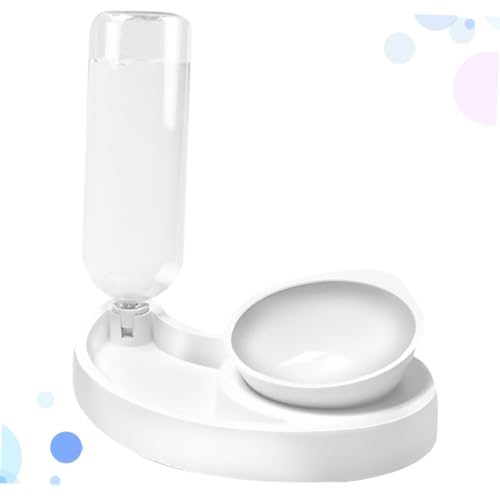 minkissy Hundefutter und Wassernapf Haustiernapf katzenfutter wassernapf Wasserkühler Pets Haustiere Pet Slow Feeder Napf Futternapf für Hunde Fressnapf Katzennapf Weiß