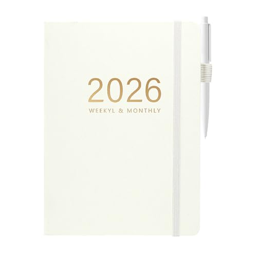 Planificador 2026 Con 144 Hojas Formato Diario A5 Tapa Dura para Trabajo Oficina y Escuela