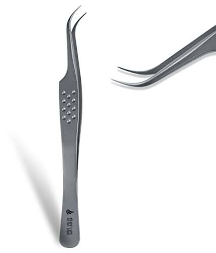 Stacy Lash Lash Shampoo 50Ml Stl-10 Curved S-Shaped Tweezers/Eyelid Foaming Cleanser/Safe Makeup & Mascara Remover/Precision Stainless Steel Tool/Angled Tips/Professional Supplies #TOP5