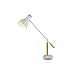 Produktbild DIAOD LED Tischleuchte Minimalism Tabelle Lichtschalter Modernes Schwarz Weiß Rot Farbe Holz Wohnzimmer Schlafzimmer Büro Leselampe (Color : White)