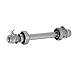 OUKENS Bicycle Axle, 14cm Bike Parts Solid Steel Front Axle Replacement for Mountain Bike, BMX, Road Bike Hub