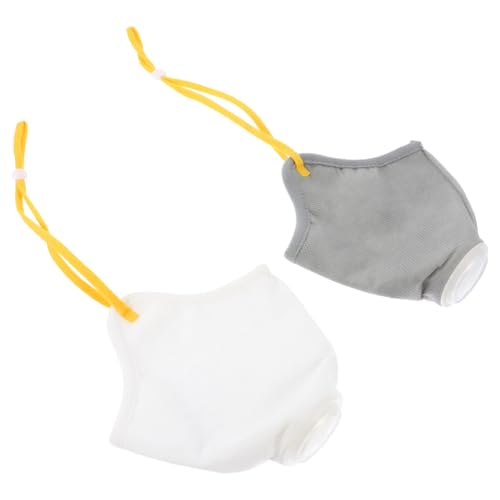 BESTonZON 2Pcs Adjustable Dog Muzzle for Chewing Biting Prevention Comfortable Nonwoven Dog Accessory Easy Wear Durable