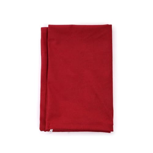 Image of Waterproof Terry Cotton Pillow Protector Cover with Zippered Closure | 18X28 Inch Standard Size Pillow Cover, Set of 2 | Dustproof Bedding Pillowcase for Protection (Maroon)