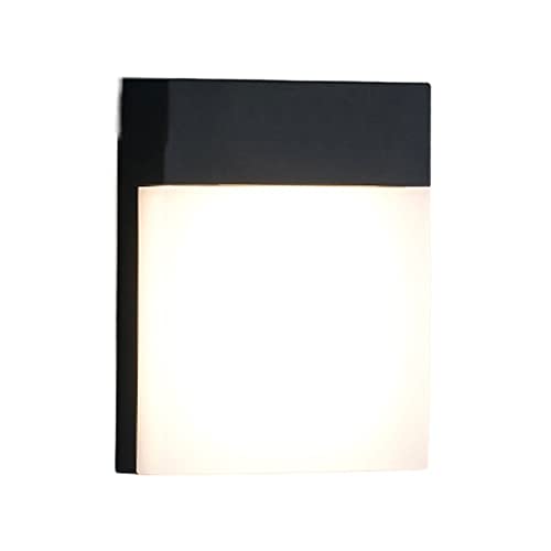 Lumière murale universelle LED noire étanche pour entrée et jardin moderne