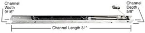 CRL 31" Window Channel Balance; 3040 or 30D by CR Laurence