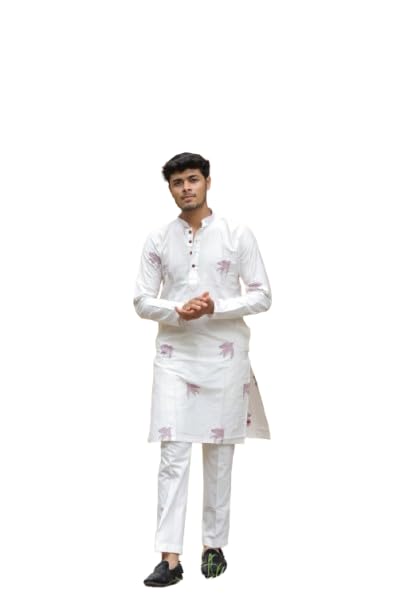 sanskruti Class Flyer Men’s Jacquard Designer Kurta | Luxurious Cotton Silk with Bird Design & Two-Tone Zari Work | Traditional Kutch Style-picture-27