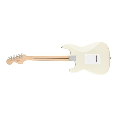 Image of Fender Squier Affinity Series Stratocaster Electric Guitar with Gig-Bag, Polishing Cloth, Strap, Picks & E-Book - Olympic White