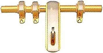 Smart Shophar Brass Pical Aldrop 10 Inches Gold Silver, Pack of 2 / Fancy Aldrop for Door Fittings/Single & Double Door Kit/Aldrop Lock Set, Door Latch, Door Accessories-image-31