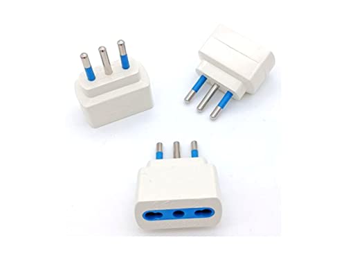 Prometeo Electronics Set 3 adattatori riduttore adattatore da spina 10A e presa bivalente 10/16A Max 1500W