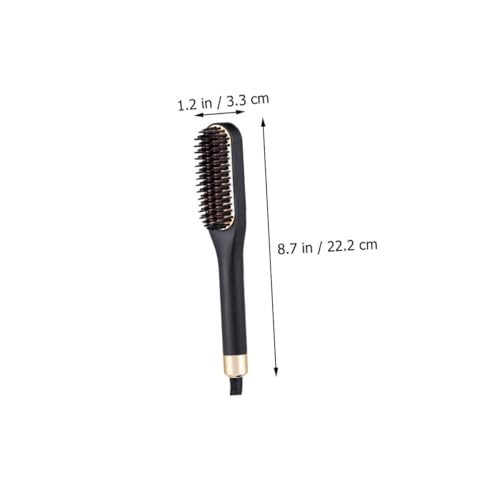 Cepillo eléctrico alisador de cabello y barba portátil miniatura 2