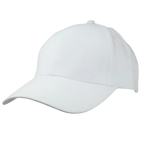 Image of Kaku Fancy Dresses White Peak Cap for School Sports Programme for Kids Outdoor Sports & Uniform Accessory - White
