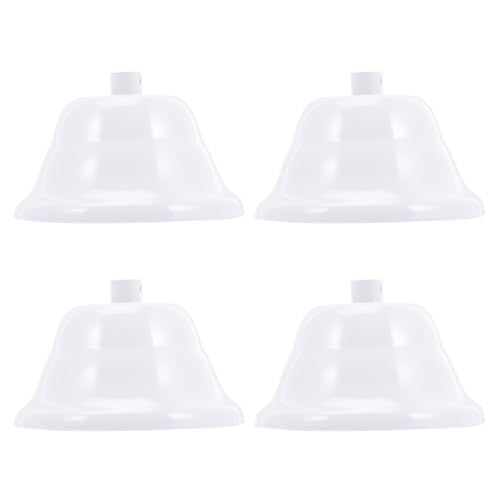 HORIALENCE 4 pezzi Rosone Copri Fili Lampadario Bianco Kit Montaggio Soffitto per Lampadari Soggiorno e Corridoio Resistente e Facile da Installare Stile Elegante e Versatile