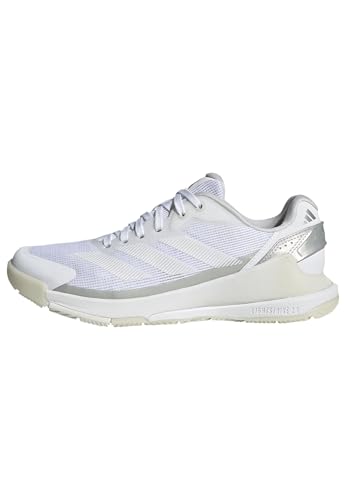 adidas Womens Crazyquick Lightstrike Padel White/White/Zero Metallic 9