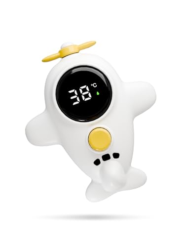 Image of Baby Bath Thermometer with Fun Spraying Feature – A Floating Bath Toy with 3-Color Backlight for Infants (Celsius Display)