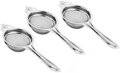 Stainless Steel Tea Strainer/Chalni Set of 3