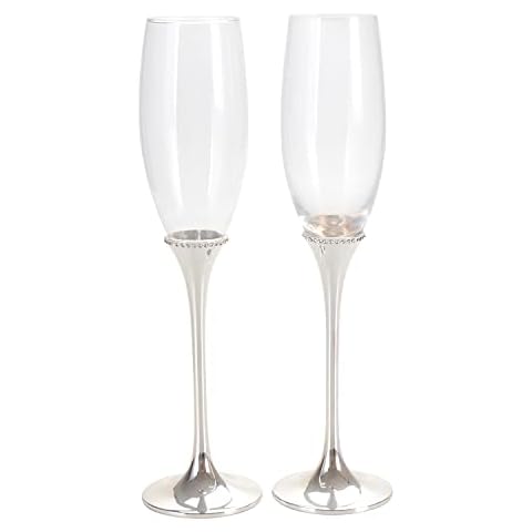 Lasody Wedding Gift sets (Champagne Glass, Crystal, Silver) Cover