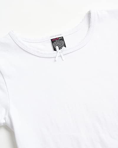dELiA*s Girls T-Shirt - 6 Pack Soft Cotton Short Sleeve Girls Undershirts - Basic Crewneck T Shirts for Girls (2T-16)3
