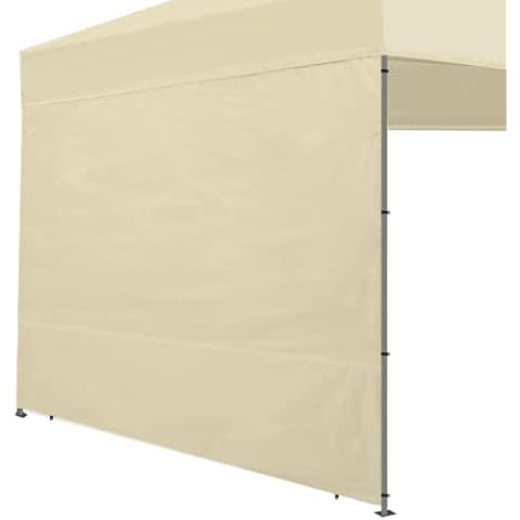 Joramoy Instant SunWall for 10x10 Pop Up Canopy, Canopy Walls 10x10 for Outdoor Instant Canopies,1 Pack Sidewall Only (Beige) Cover