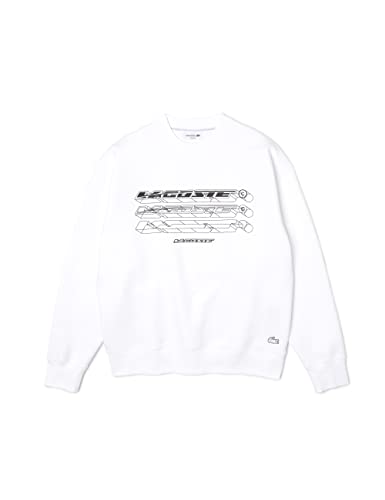 Lacoste Herren Sh5540 Sweatshirts, weiß, L