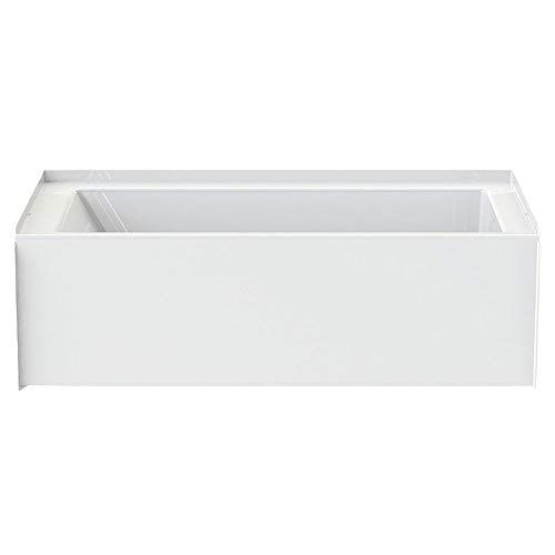 A2 6030CTMML-AW Composite Left-Hand Bathtub, 60-in L x 31.25-in W x 19.5-in H, White