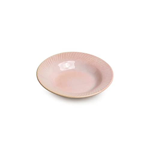 Image of ExclusiveLane Ceramic Quarter Plates Side Plates for Snacks Serving | 'Coral Reef' Hand Glazed Studio Pottery Ceramic Plates Pasta Plate Serving Plates (Set of 1, Dishwasher & Microwave Safe)