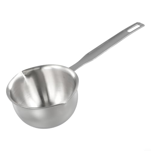 Milk Pot Stainless Steel Stainless Steel Mini Milk Warmer Portable Butter Warmer With Handle For Making Coffee Butter Oil Milk(150ml)