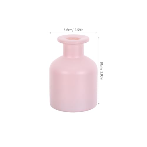 Botellas de difusor de vidrio 2pcs 150ml rosa mate miniatura 2