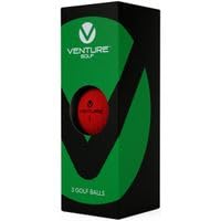 Venture Golf Soft Matte Red Monogrammed Golf Balls (Surlyn)