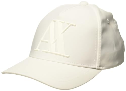 Armani Exchange Herren Baseballkappe, Blanco, Taille Unique