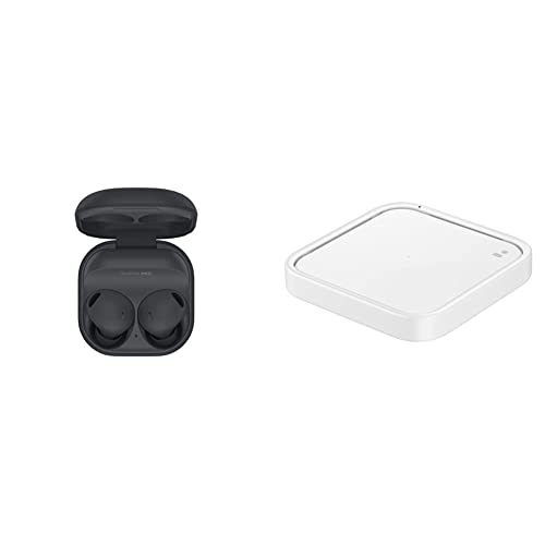 Image of Samsung Galaxy Buds2 Pro , Bluetooth Truly Wireless in Ear Earbuds with Noise Cancellation (Graphite) Original Wireless Charger Pad,White