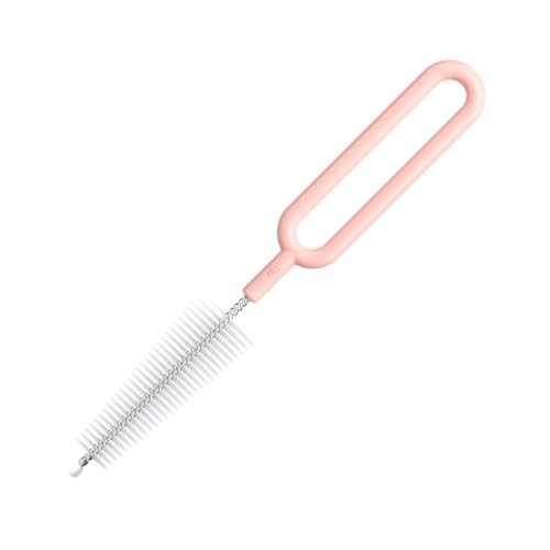 Balacoo Juego de 5 Cepillos para Biberones de Nylon y Acero Inoxidable para Limpieza Segura en Casa, Remueve Residuos de Leche sin Dañar el Biberón Color Aleatorio