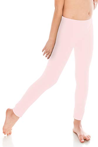 Kurve Girl’s Stretch Ankle Leggings – Kids Seamless Dance Gymnastic Active Pants UV Protective Fabric UPF 50+ Made in USA
