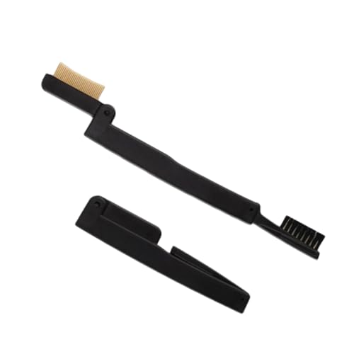 SOESFOUFU Portable Folding Eyebrow Brush 2-in-1 Eyelash Brow Comb Long-lasting for Travel