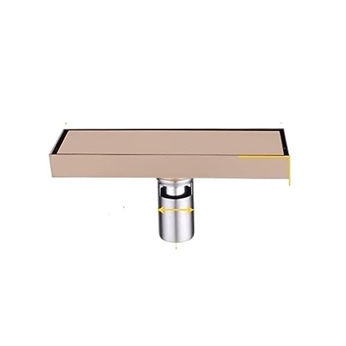 Drain de sol de douche or rose en acier 304 pour une salle de bain moderne sans odeurs