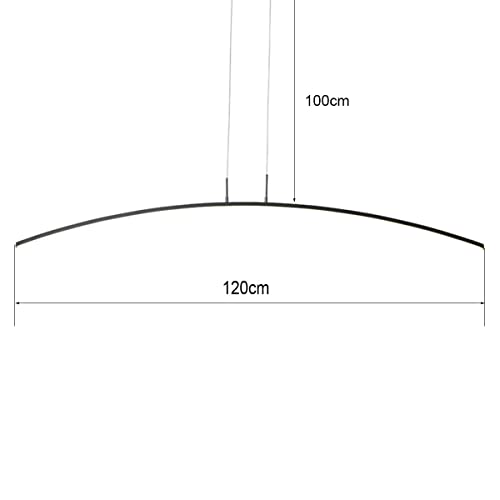 Lampe suspendue LED avec télécommande et lumière réglable en continu - 3