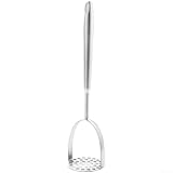 Kartoffelstampfer aus Edelstahl 304 mit ergonomischem Griff zum effizienten Stampfen von Kartoffeln...