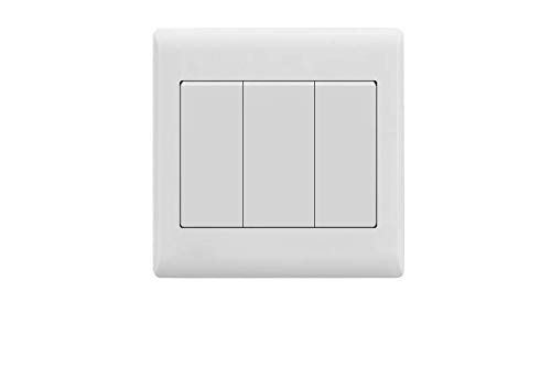 VMAX 3 Gang 2 Way Switch Socket (White)