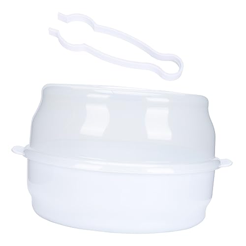GLSTOY 電子レンジ用蒸気滅菌器 哺乳瓶 乾燥ホルダー 収納容器付き ベビー食器 水切り対応 ポータブル設計