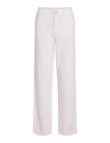 Jean droit blanc VILA Vikelly denim haut de gamme femme