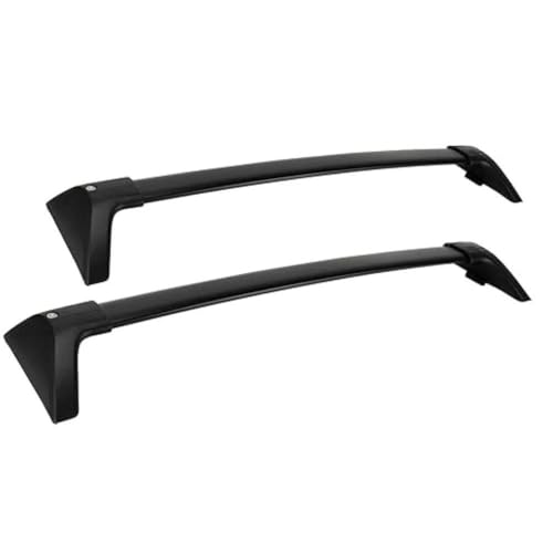 Barres de toit en aluminium noir premium pour Toyota RAV4 2019-2023