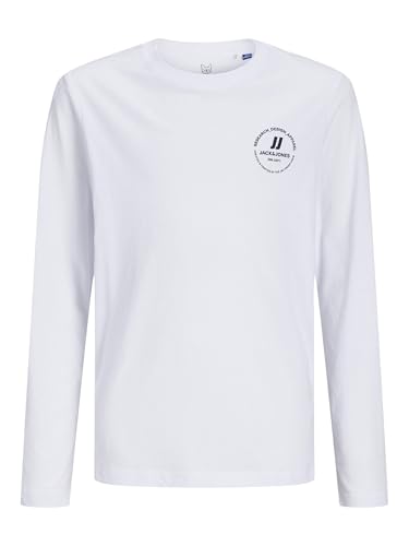 JACK & JONES JUNIOR JJESWIFT Tee LS NOOS JNR, Weiß,152