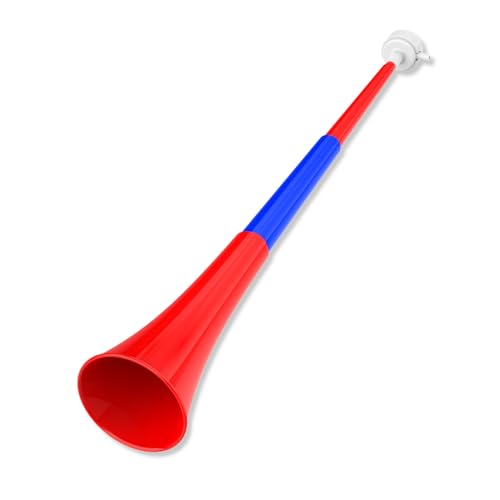 Collapsible Stadium Horn Noise Maker 24 Inch Vuvuzela Stadium Horn Plastic Trumpet Horn Blow Horns Noisemakers for Sporting Events Graduation Games School Sports Party Supplies Favors Accessories