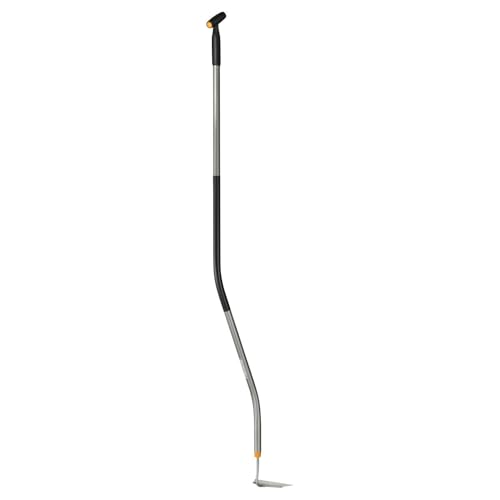 Fiskars Binette, Ergonomic, Longueur : 155 cm, Largeur : 18,5 cm, Tête en Acier au Bore Trempé/Manche en Aluminium, Noir/Gris, 1076979