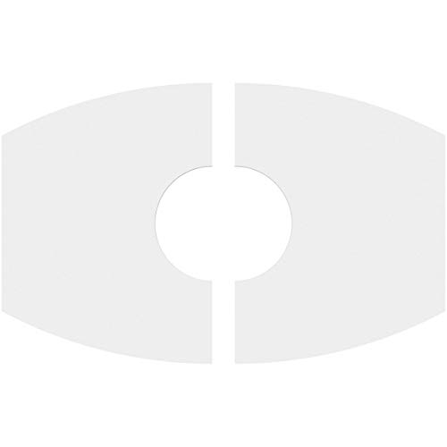 Image of Ekena Millwork CMP22X14KY2-06000 Kailey Architectural Grade PVC Contemporary, Two Piece Urethane Ceiling Medallions 22 inchW x 14 5 /8 inchH x 6 inchID x 11 3 /4 inchC x 1 inchP