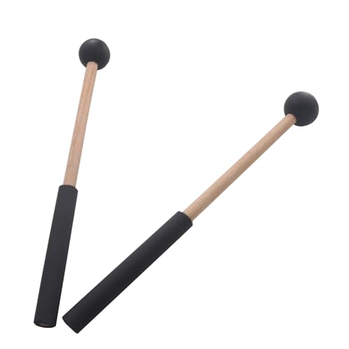 2 piezas de baquetas etéreas pequeñas para batería, con cabeza redonda y mango de madera, accesorio para percusión miniatura 4